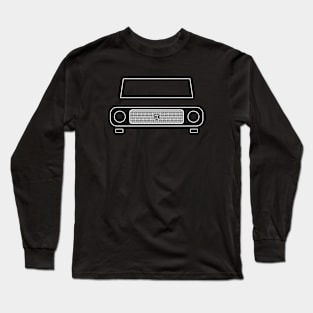 International Harvester Scout 80 classic 1960s truck white outline graphic Long Sleeve T-Shirt